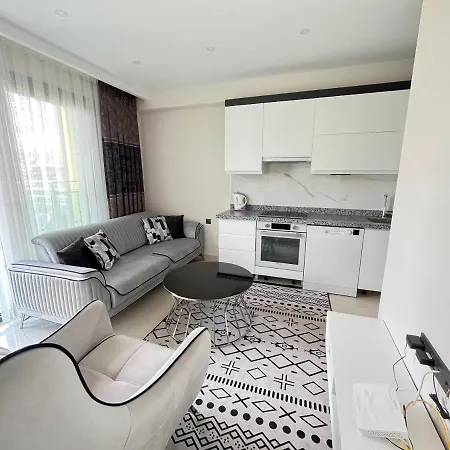 Apartment Brand New 1+1, 70 M Sea, Luxury Complex, Large Pool, Tenis, Garage, Gym